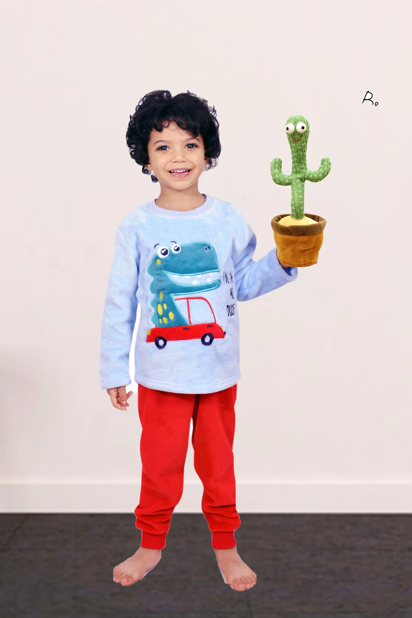 Dinasour Embriodered Pyjama Set - Image 3